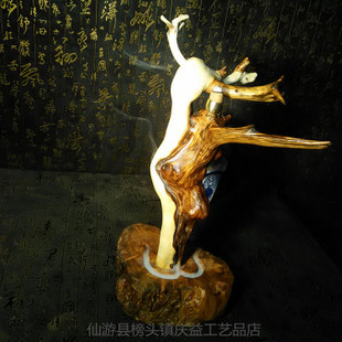 崖柏陈化料虎皮纹工艺品 自然与匠心的完美融合